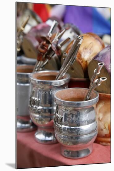 Mate Cups for Sale at the Market in Purmamarca-Yadid Levy-Mounted Photographic Print