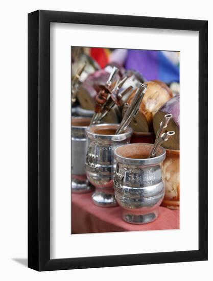 Mate Cups for Sale at the Market in Purmamarca-Yadid Levy-Framed Photographic Print