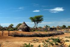 African Tribal Hut-matejh-Stretched Canvas