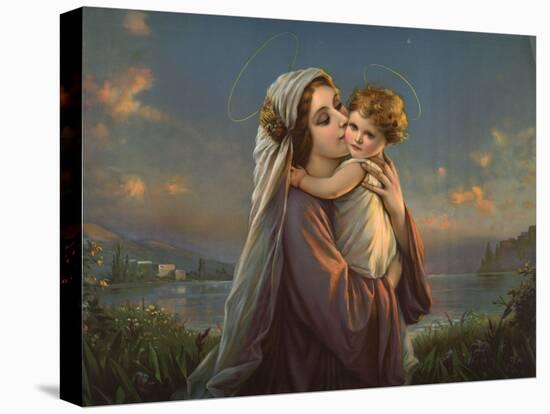 Mater Dulce (Mary and Child)-null-Stretched Canvas