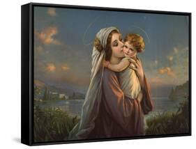 Mater Dulce (Mary and Child)-null-Framed Stretched Canvas