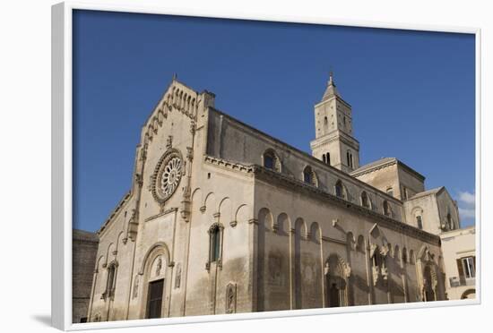 Matera Cathedral Dominates the Sassi Area of Matera, Basilicata, Italy, Europe-Martin-Framed Photographic Print