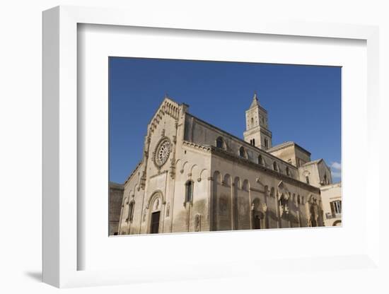 Matera Cathedral Dominates the Sassi Area of Matera, Basilicata, Italy, Europe-Martin-Framed Photographic Print