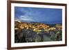 Matera townscape at sunset, Basilicata, Italy, Europe-Marco Brivio-Framed Photographic Print
