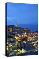 Matera townscape at sunset, Basilicata, Italy, Europe-Marco Brivio-Stretched Canvas