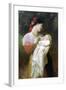 Maternal Admiration-William Adolphe Bouguereau-Framed Art Print