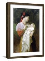 Maternal Admiration-William Adolphe Bouguereau-Framed Art Print