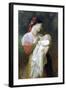 Maternal Admiration-William Adolphe Bouguereau-Framed Art Print