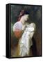 Maternal Admiration-William Adolphe Bouguereau-Framed Stretched Canvas