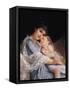 Maternal Affection-Emile Munier-Framed Stretched Canvas