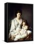 Maternal Affection-Adolphe Jourdan-Framed Stretched Canvas