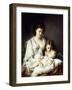 Maternal Affection-Adolphe Jourdan-Framed Giclee Print