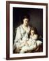 Maternal Affection-Adolphe Jourdan-Framed Giclee Print