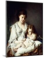 Maternal Affection-Adolphe Jourdan-Mounted Giclee Print