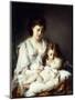 Maternal Affection-Adolphe Jourdan-Mounted Giclee Print