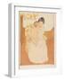 Maternal Caress, 1890-1-Mary Cassatt-Framed Giclee Print