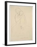 Maternal Caress, 1921  wove paper)-Mary Stevenson Cassatt-Framed Giclee Print