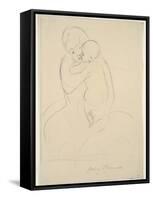 Maternal Caress, 1921  wove paper)-Mary Stevenson Cassatt-Framed Stretched Canvas