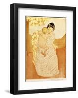 Maternal Caress-Mary Cassatt-Framed Giclee Print