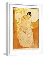 Maternal Caress-Mary Cassatt-Framed Giclee Print