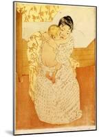 Maternal Caress-Mary Cassatt-Mounted Giclee Print