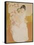 Maternal Caress-Mary Cassatt-Framed Stretched Canvas