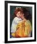 Maternal Kiss 1896-Mary Cassatt-Framed Art Print