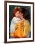 Maternal Kiss, 1896-Mary Cassatt-Framed Giclee Print