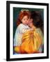 Maternal Kiss, 1896-Mary Cassatt-Framed Giclee Print