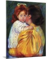Maternal Kiss, c,1896-Mary Cassatt-Mounted Giclee Print