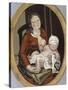 Maternité (Ovale II), la mère et l'enfant-Maria Blanchard-Stretched Canvas