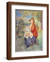 Maternity, 1885-Pierre-Auguste Renoir-Framed Giclee Print