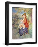 Maternity, 1885-Pierre-Auguste Renoir-Framed Giclee Print