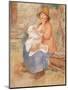 Maternity also called Child at the Breast-Pierre-Auguste Renoir-Mounted Art Print