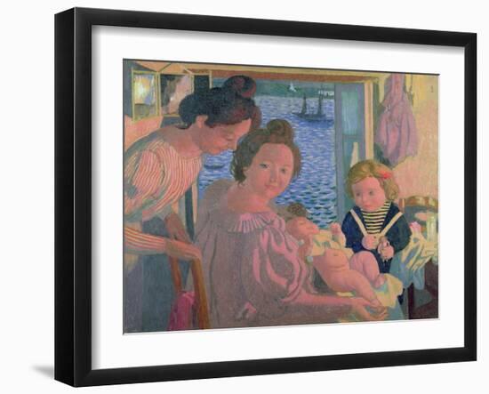 Maternity at Pouldu, Evening, C. 1899-Maurice Denis-Framed Giclee Print