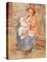 Maternity (Child at the Breast)-Pierre-Auguste Renoir-Stretched Canvas