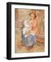 Maternity (Child at the Breast)-Pierre-Auguste Renoir-Framed Giclee Print