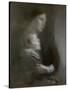 Maternity (Suffering) (Oil on Canvas)-Eugene Carriere-Stretched Canvas