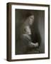 Maternity (Suffering) (Oil on Canvas)-Eugene Carriere-Framed Giclee Print