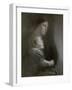 Maternity (Suffering) (Oil on Canvas)-Eugene Carriere-Framed Giclee Print