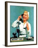 "Maternity Ward," December 14, 1940-John Hyde Phillips-Framed Giclee Print