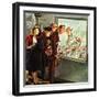 "Maternity Ward," November 2, 1946-Constantin Alajalov-Framed Giclee Print