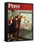 "Maternity Ward," Saturday Evening Post Cover, November 2, 1946-Constantin Alajalov-Framed Stretched Canvas