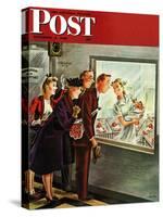 "Maternity Ward," Saturday Evening Post Cover, November 2, 1946-Constantin Alajalov-Stretched Canvas
