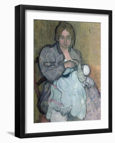 Maternity with a White Dress (Jean-Paul) C. 1895-Maurice Denis-Framed Giclee Print