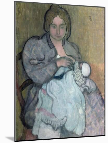 Maternity with a White Dress (Jean-Paul) C. 1895-Maurice Denis-Mounted Giclee Print