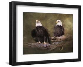 Mates Bald Eagle Pair-Jai Johnson-Framed Premium Giclee Print
