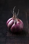 Garlic on Vintage Wooden Table-Mateusz Gzik-Photographic Print