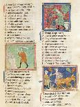 Historiated Page: History of an Oblate, Miniature from Breviary of Love-Matfre Ermengau-Stretched Canvas