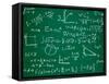 Math Formulas on School Blackboard Education-PicsFive-Framed Stretched Canvas